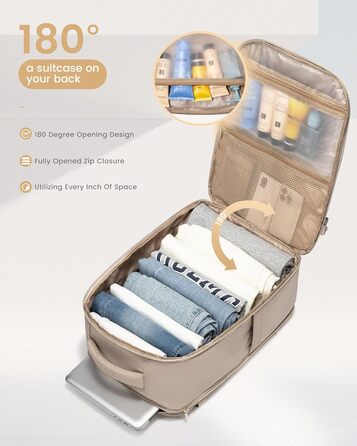 LOVEVOOK Рюкзак для ручної поклажі, 40L, для подорожей, чоловічий/жіночий, 17 дюймів, водонепроникний, для вихідних, кемпінгу, бізнесу