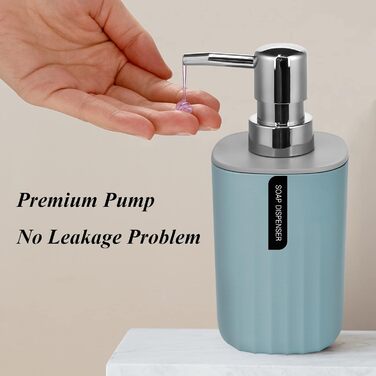 Набір аксесуарів для ванної кімнати IMAVO 4 шт. (зубний стакан, мильниця, диспенсер, тримач для зубних щіток) - Зелений