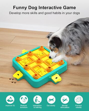 LACCEN Dog Toy Intelligence, Level 3 in 1 Interactive Dog Toy Puzzle for Boredom, Intelligence Toy for IQ Training Treat Dispenser Toy for Large, Small, Medium Dogs