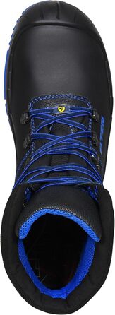 Черевики безпеки ELTEN Alessio Mid ESD S3S, шкіряні, з металевим носком, легкі, міцні, чоловічі та жіночі, 50 EU, чорно-синій