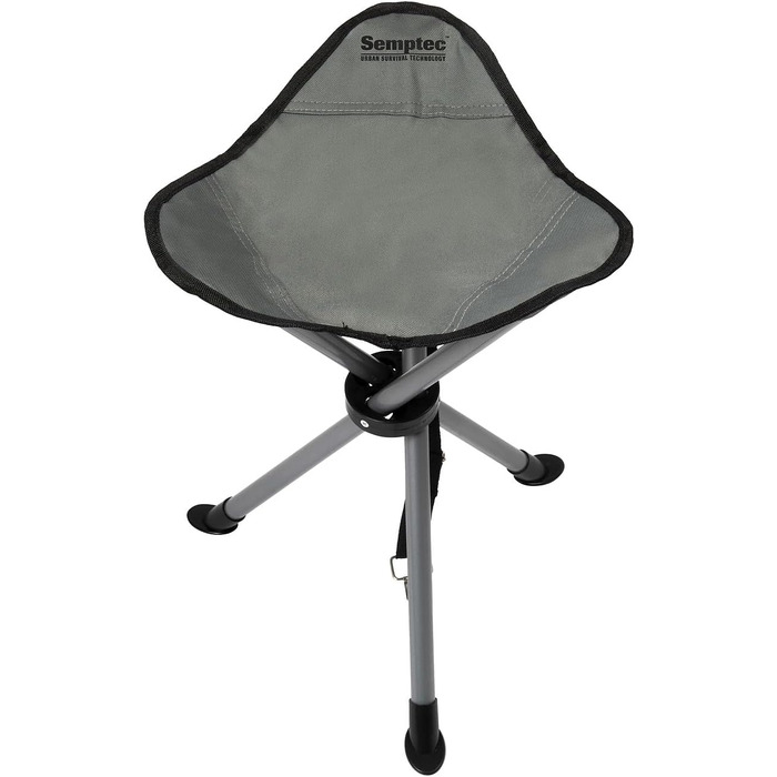 Стілець для кемпінгу Semptec Urban Survival Technology: триногий, висота сидіння 43 см, з сумкою та ременем для перенесення
