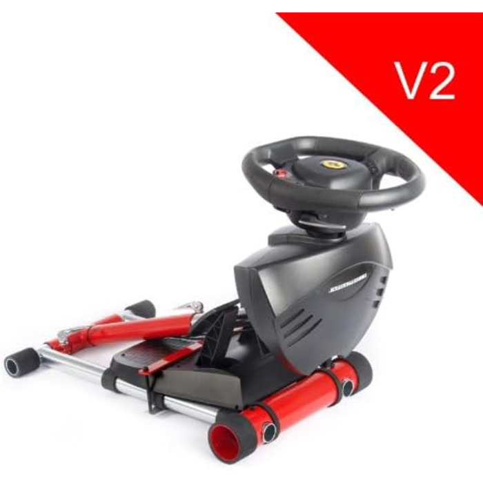 Стенд для керма та педалей Wheel Stand Pro, сумісний з Thrustmaster Spider, T80, T100, T150, F458, F430, чорний (червоний)