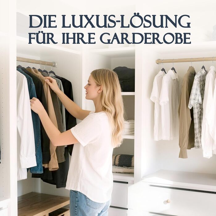 Плечики для одягу з оксамиту, 20 шт. - Плечики для економії місця, нековзні, міцні, 360° обертання - для сорочок, костюмів, светрів, штанів, 20 шт. (Чорний, 50 шт.)