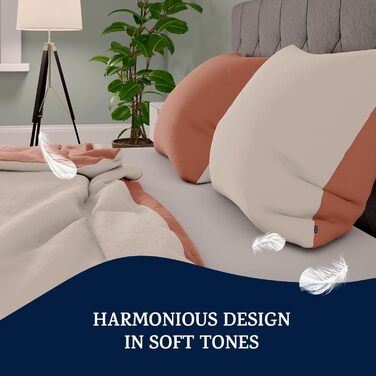 Комплект постільної білизни Sleepwise 200x200, 3 шт. - мікрофібра, дихаюча, без прасування (Теракота)