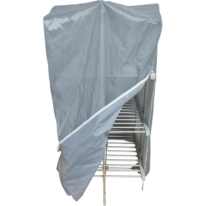 Сушарка для білизни Daewoo HEA1874 розкладна, портативна, електрична, біла, з алюмінієвими крилами (3-ярусна)