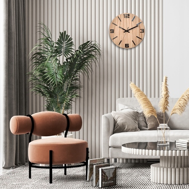 Настінний годинник ModernClock, чорний, 33 см