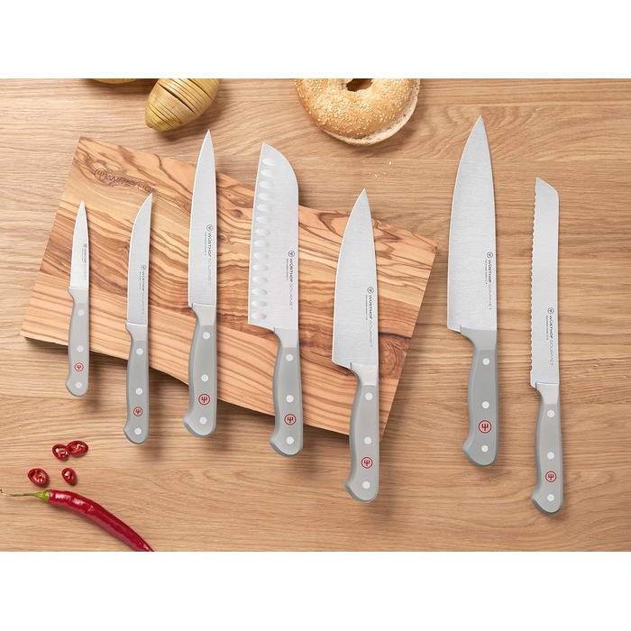 Кухонний ніж WÜSTHOF Gourmet для овочів та м'яса, сталь, сірий, 16 см