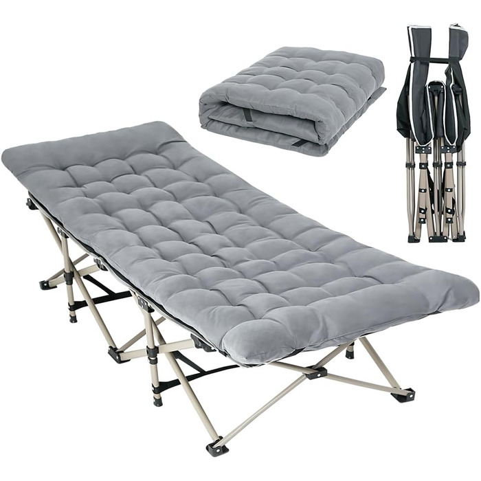 Розкладне ліжко-матрац для кемпінгу та відпочинку на природі (176x64x37 см)