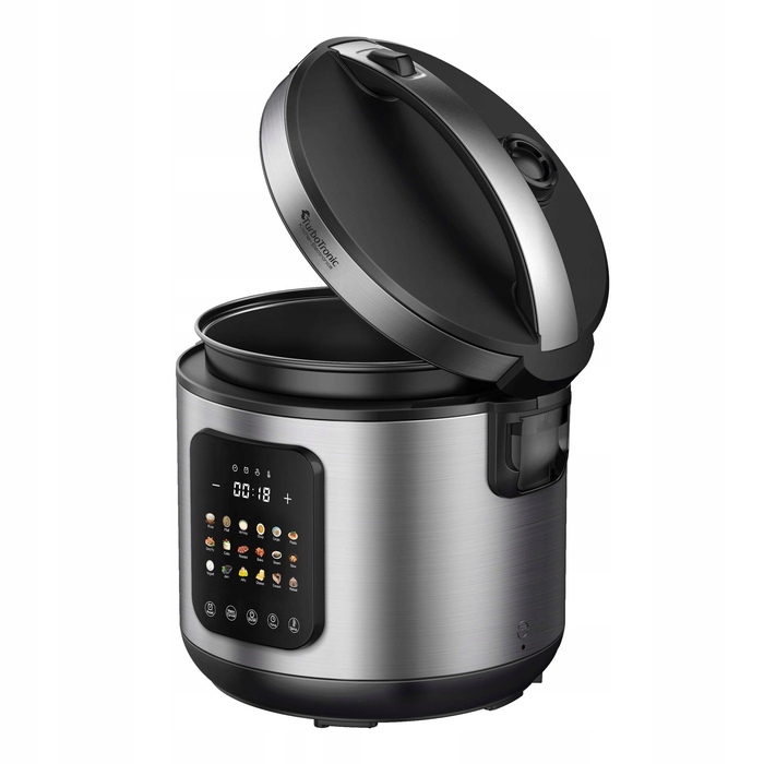 Мультиварка TurboTronic 860 Вт, 5 л, 18 програм, срібляста