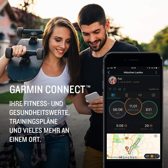 Garmin Instinct - водонепроникні GPS-годинники зі спортивними та фітнес-функціями. Вимірювання частоти серцевих скорочень на зап'ясті, фітнес-трекер та сповіщення зі смартфона. Різні моделі на вибір (Instinct Solar Camo, Зелений)