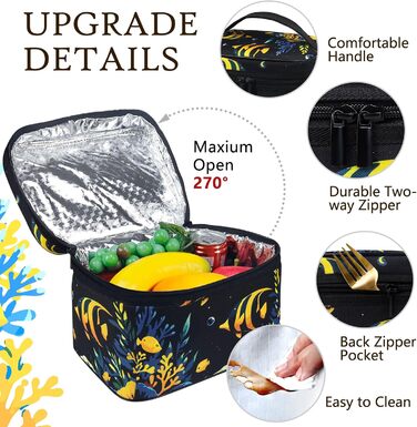 Сумка-холодильник для обіду: компактна, легка, водонепроникна, для роботи та школи