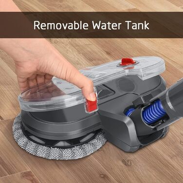 Насадка для миття підлоги DrRobor для Dyson V12 Detect Slim, з'ємний бак для води та 12 миючих моп