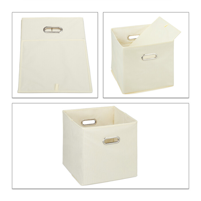 Relaxdays Fabric Storage Boxes, 2-Pack