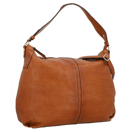 Сумка Gusti Shopper Leder Hannah - жіноча шкіряна сумка-шопер, крос-боді, коричнева