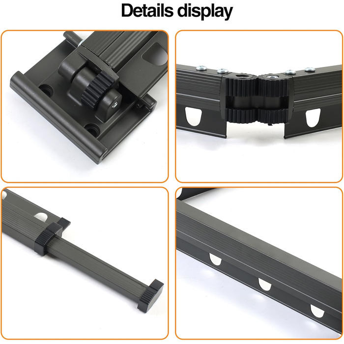 Висувна стійка для одягу, 3-х рівнева, розкладна, для кріплення на стіні, 126 см, економія місця, розкладна, з гачками, для балкона, білизни, ванної кімнати, білий, молочно-білий (пістолетно-сірий)