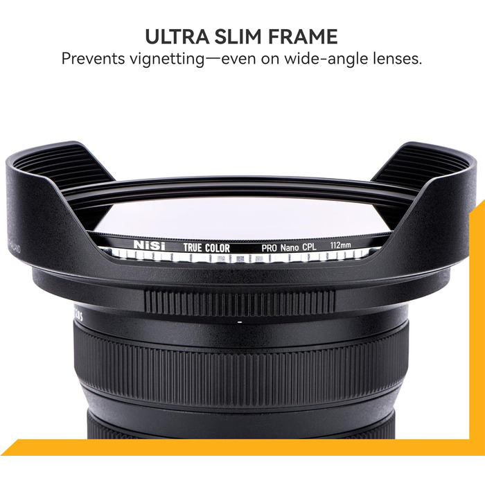 NiSi True Color CPL фільтр поляризаційний для об'єктива камери (58mm) з багатошаровим нанопокриттям та ультра-низьким відбиттям