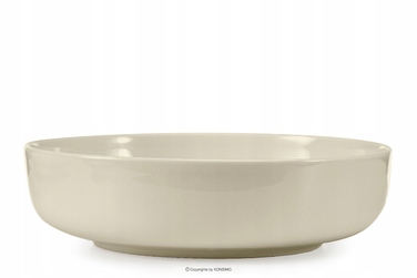 Обідній сервіз Konsimo Victo, бежевий глянцевий, набір на 6 осіб (18 предметів)