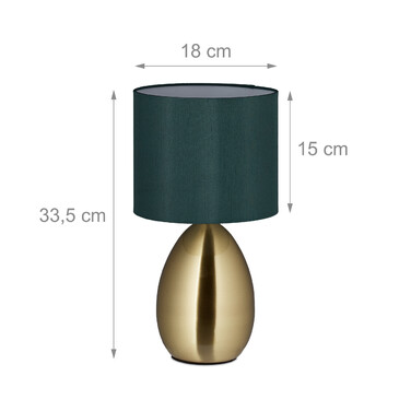 Relaxdays Bedside Lamp 2-Piece Set