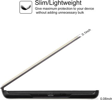 Чохол для Kindle 6' (2024/2022) WALNEW: PU шкіра, авто-сон/пробудження, Smart Cover для Ebook-Reader Kindle 6 дюймів