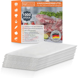 Пакети для вакууматора Boxolutions Profi 20x50 см, 170 мкм, міцні, бджолина структура, BPA Free, 1000 шт