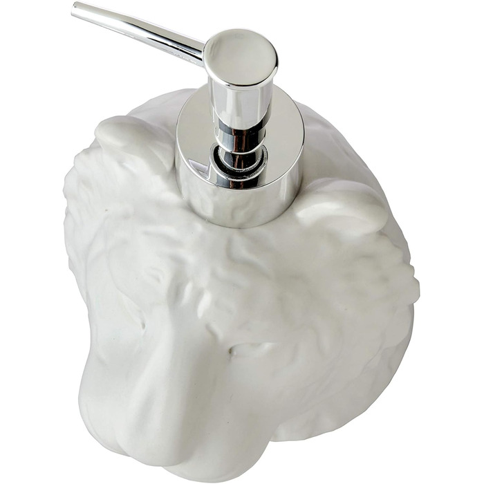 SKL Home Vern Yip Jungle Cats Toothbrush Holder, Ceramic, White (Lotion/Soap Dispenser)