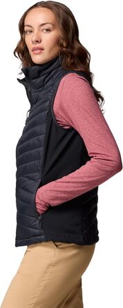 Жіночий жилет Columbia Powder Pass 3 Hybrid - тепла пуховка, чорний (XS)