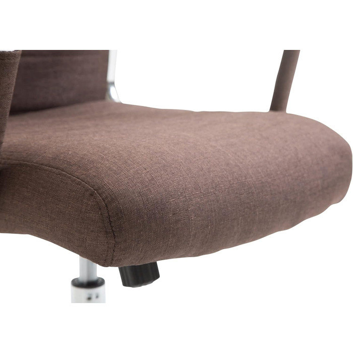 Офісне крісло Kolumbus з тканини: ергономічний крісло для начальника, комфорт для тривалої роботи, міцне та довговічне, підходить для геймінгу та home-office, колір: коричневий