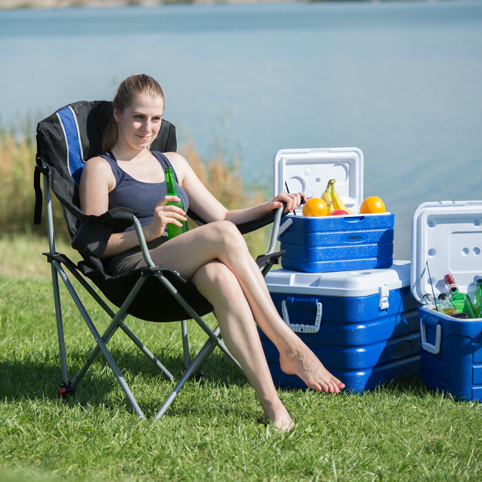 Складане крісло для кемпінгу Relaxdays з м'якою підкладкою