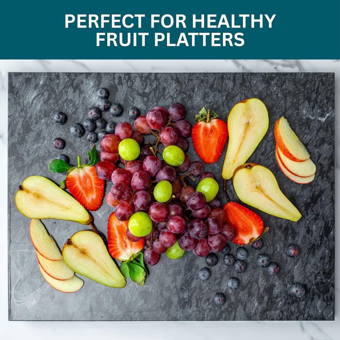 Обрізний дошка Homiu з мармуровим ефектом, 40 x 30 см, термостійка, антиковзна, чорна