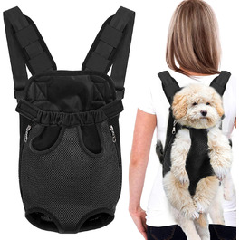 Рюкзак для вигулу собак та котів, регульований, складаний, з блискавкою (M)