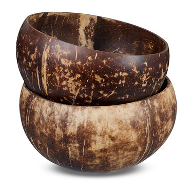 Relaxdays Coconut Shell Set of 2