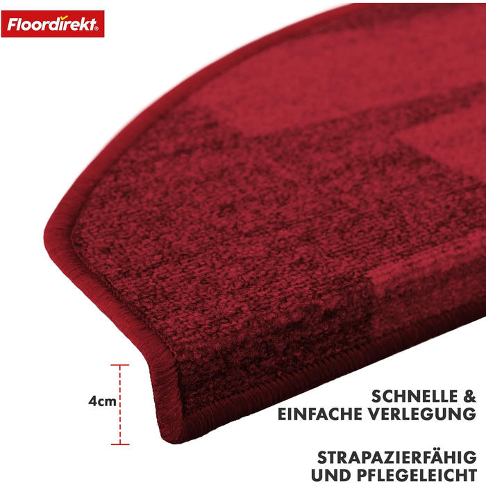 Набір килимків для сходин Floordirekt Via Veneto (15 шт.) з дизайном 