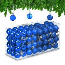 Relaxdays Set of 96 Christmas Baubles