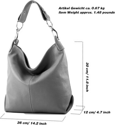 Жіноча шкіряна сумка через плече Modamoda T168 ручної роботи, Італія (Рожева)