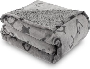 Водонепроникний плед для собак Nobleza XXL (203 x 152 см), м'який та пухнастий, для собак та котів, можна прати в машині, двосторонній чохол для дивану, сірий