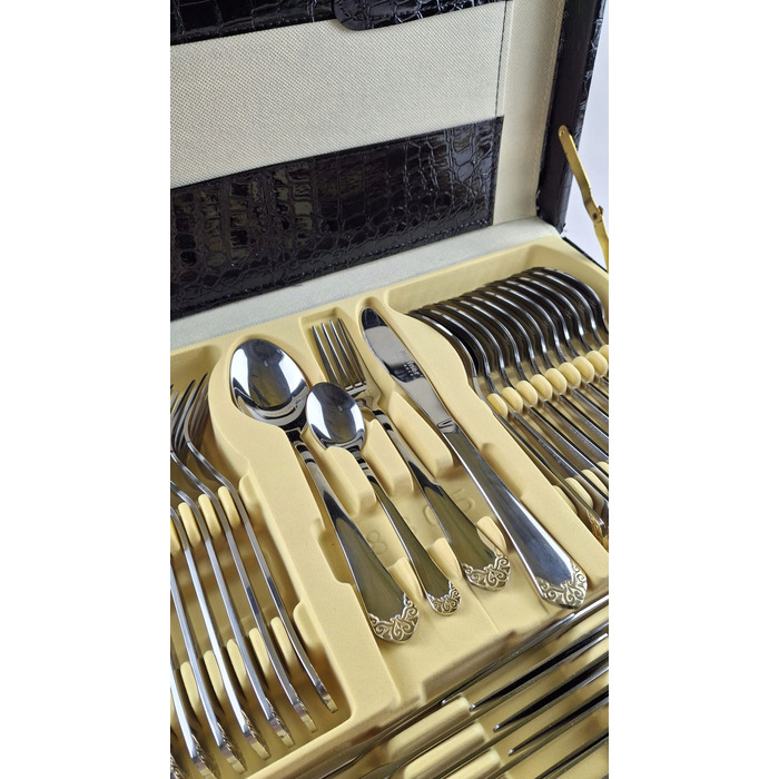 Набір столових приборів Hoffner, глянцеві, 72 предмети