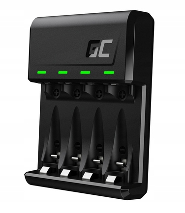 Набір: Зарядний пристрій GC VitalCharger + 4 акумулятори Varta AA R06 2100mAh