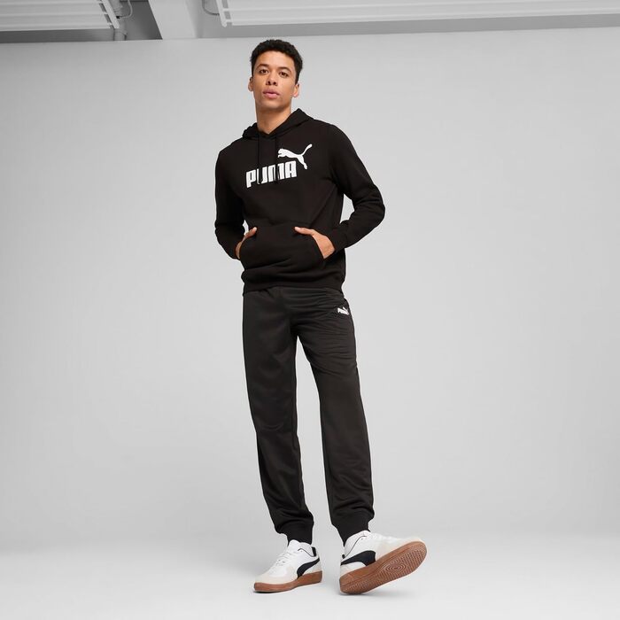 Чоловіча толстовка з капюшоном PUMA Essentials No. 1 Logo Hoodie, чорна (L)