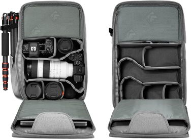 Рюкзак для фотографа K&F Concept 22L з відділенням для ноутбука 15.6