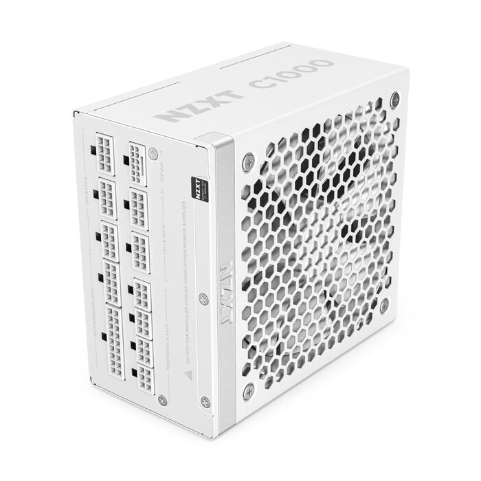 Блок живлення NZXT C850 Gold ATX 3.1, 1000W, 80 Plus Gold, повністю модульний, білий