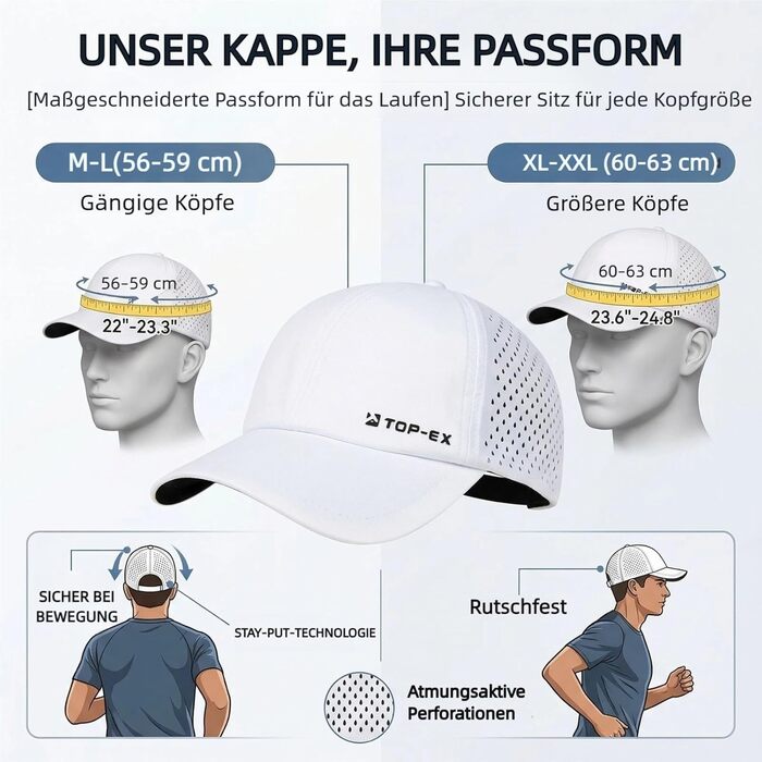 Кепка бейсболка чоловіча літня TOP-EX UVCoolix™ з охолодженням, сітка, швидковисихаюча, для спорту, гольфу, розмір M-L, темно-сіра