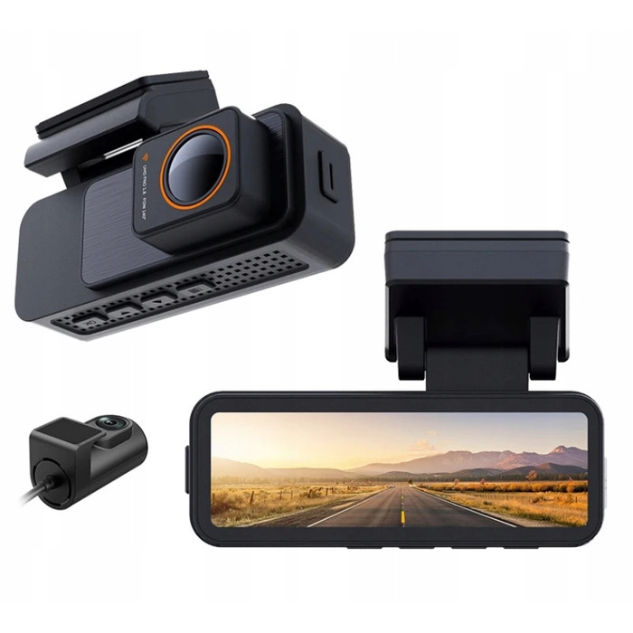 Автомобільний відеореєстратор Fastcam M9 4K UHD з Wi-Fi, кутом огляду 170° та задньою камерою