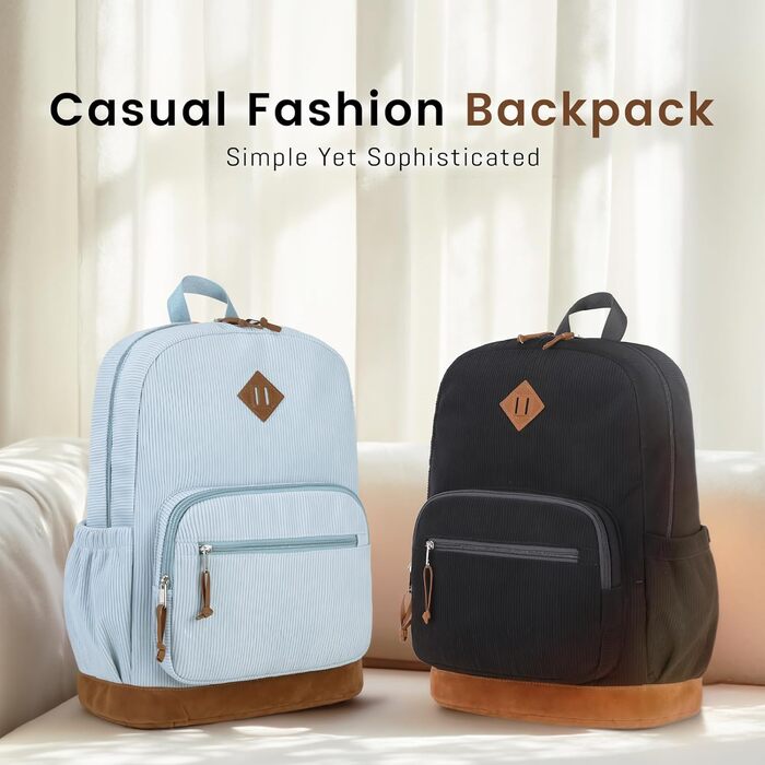 Шкільний рюкзак Mygreen з кордурової тканини для дівчаток, чорний. Легкий рюкзак для підлітків, для школи та повсякденного використання.