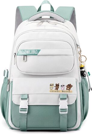 Шкільний рюкзак JANSBEN для хлопчиків та дівчаток-підлітків. Водонепроникний рюкзак з відділенням для ноутбука, 30L, нейлон, універсальний розмір.