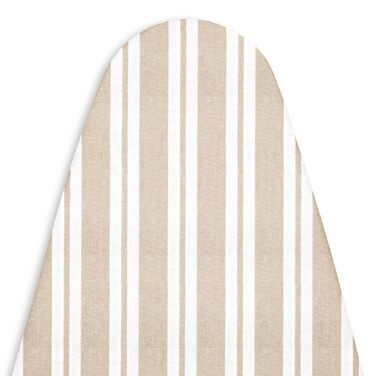 Чохол для прасувальної дошки Encasa XO Franca Beige Streifen 125x39 см, товстий, еластичний, термостійкий, бежевий в смужку