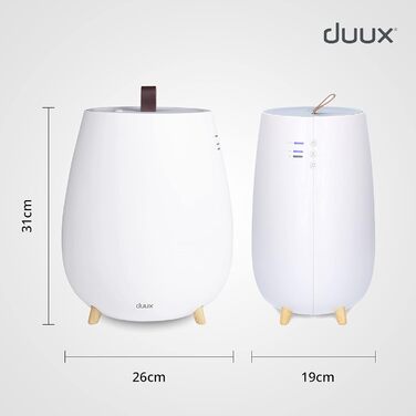 Ультразвуковий зволожувач повітря Duux Tag 2 - 2.5л, до 30м², для спальні (білий)