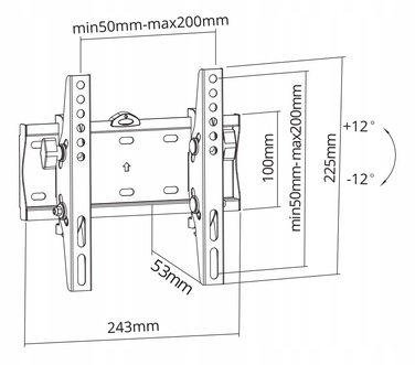 Настінний кронштейн для телевізора Kruger&Matz 23