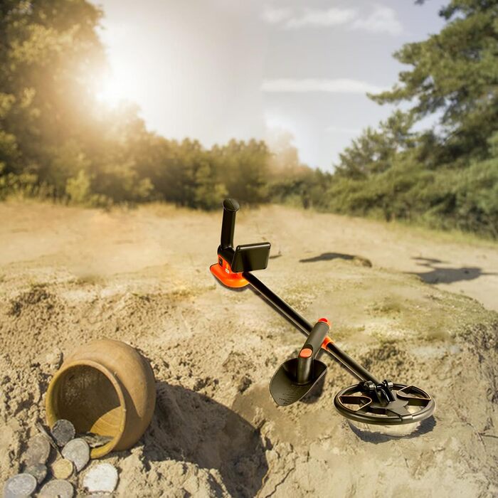 Металдетектор VEVOR Profi: професійний прилад для пошуку металу з котушкою 30 см, 7 режимів, водонепроникність IP68 (до 3 м), пошук золота, регульована ручка, Bluetooth-гарнітура, точне визначення місця розташування (15,2 см)