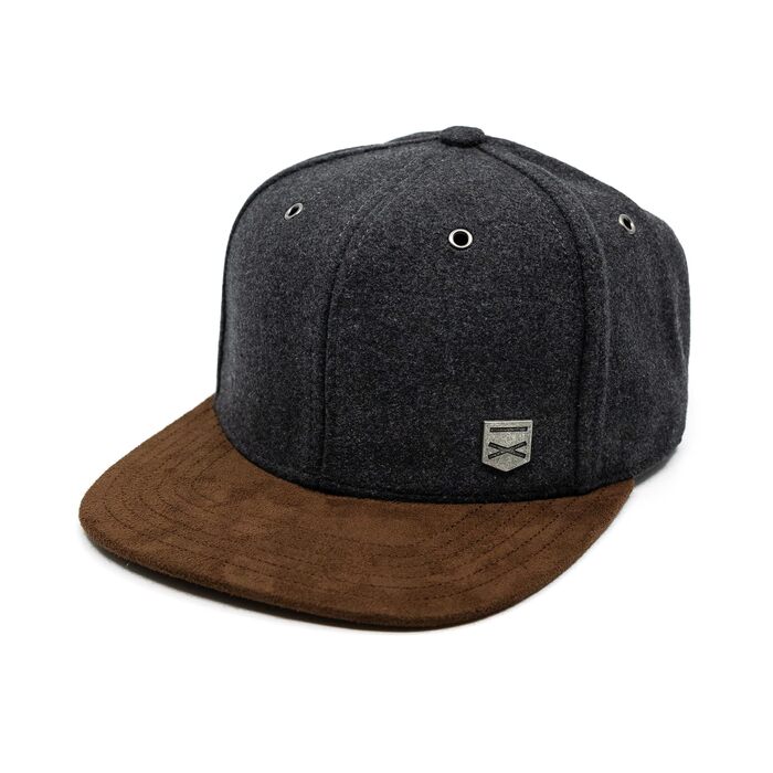 Кепка бейсболка Hand und Feuer Snapback унісекс сіра графіт XL