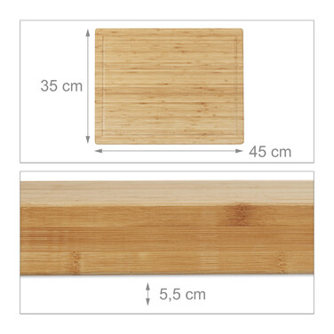 Large Bamboo Cutting and Carving Board